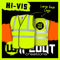 High Visibility Back Print Vests yellow or orange