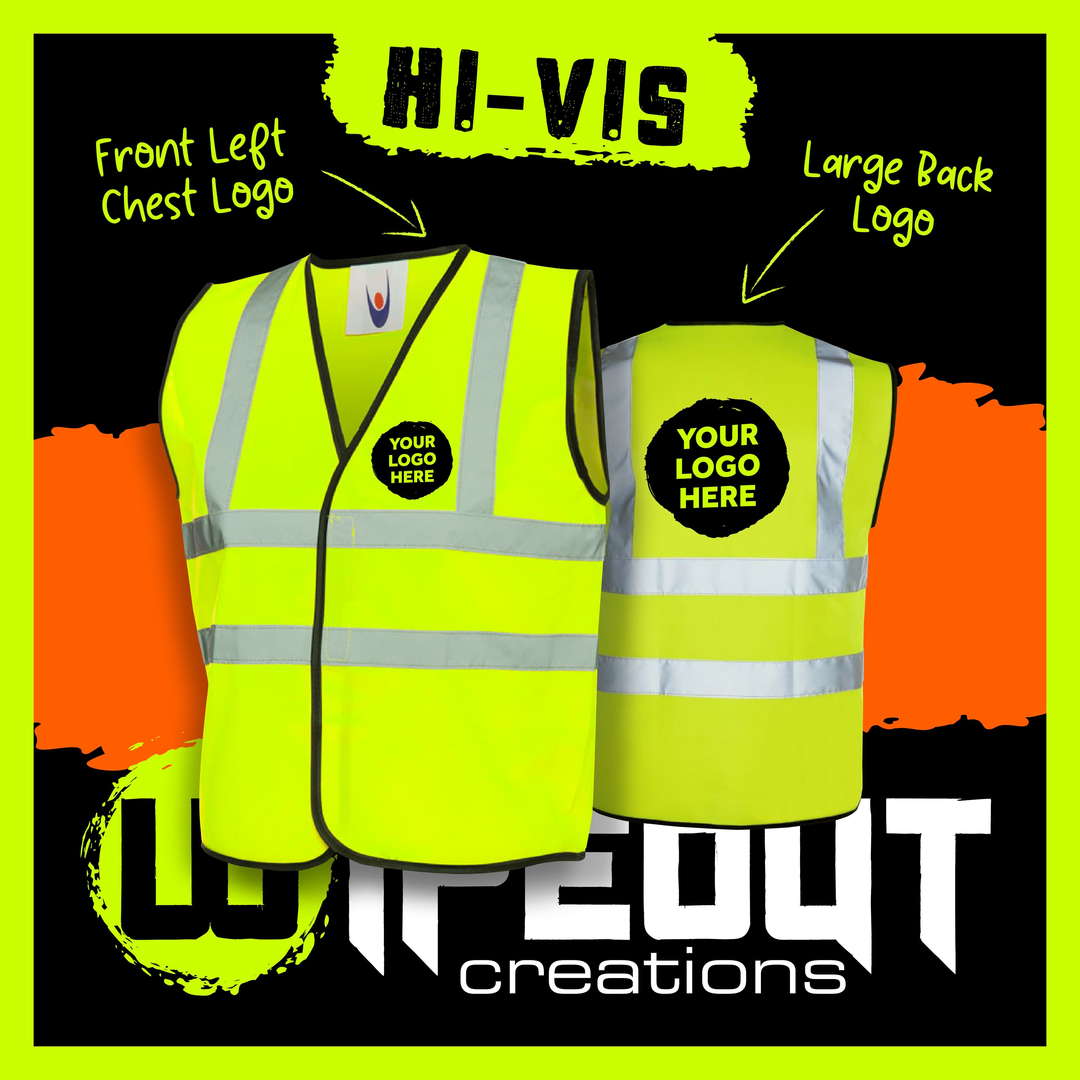 High vis deals shirts with logo