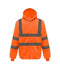 Orange Hi-Vis Zip Hoodie